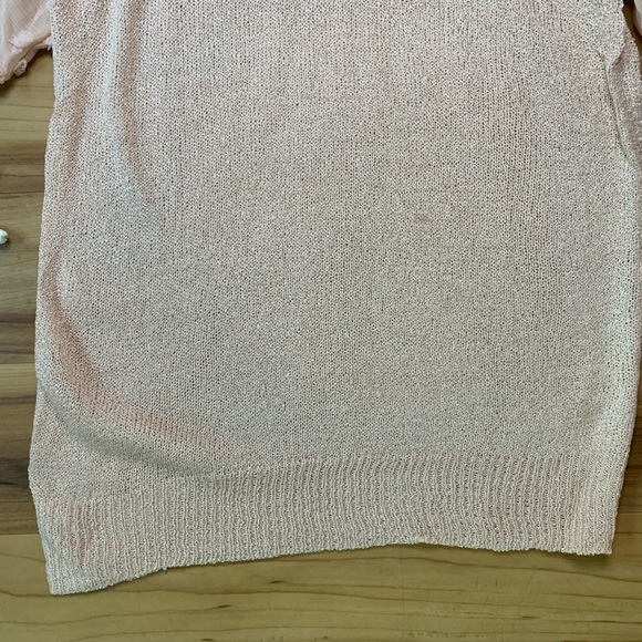 MINE Light Pink Pom Pom Dot Sleeve Knit Top - Picture 9 of 16